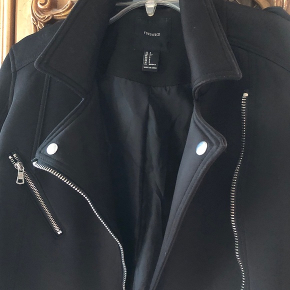 Forever 21 Black Jacket Small Pre-owned - Picture 7 of 11